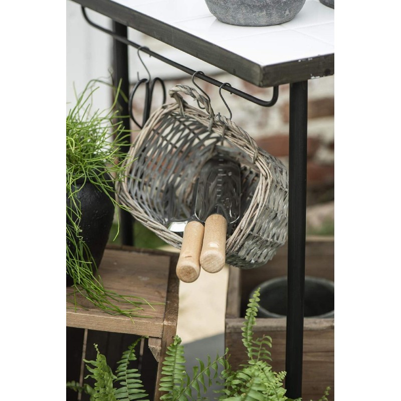 IB Laursen Square Wall Basket, 21 cm, Storage Basket, Decorative
