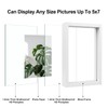 Egofine 5x7 Floating Frames Set of 2, Double Plexiglass Picture
