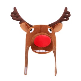 Christmas Hat Funny Headwear Novelty Christmas Reindeer Hat Women Girls Decoration Hat Funny Stylish Christmas Hat Thick Cute Party Hat for Adults Teenagers Birthday Christmas