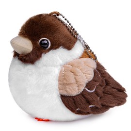 lilizzhoumax Sparrow Cuddly Toy, 30 cm/12 Inches, Simulated Animal Sparrow Plush Toy, Kawaii Cuddly Toy, Sparrow, Realistic Sparrow Bird Plush Toy for Wild Animals, Gift for Friends and Children