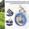 Garden Hose Holder Metal Water Hose Holder with Storage Basket