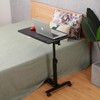 TigerDad Over Bed Table with Wheels Adjustable | Rolling Laptop