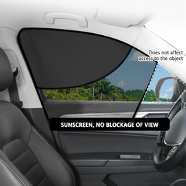 Parasol Universal de Coche, 2 Parasol Magnéticos de Capa para Ventana Lateral del Coche , Parasol para Auto Ventana Lateral Frontal para Conductor, Cubre Sol para Auto Ventanas para Todo Tipo Coches