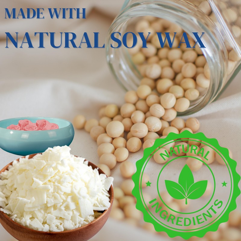 Peony & Blush Suede Wax Melts: Highly Scented Flower-Shaped 20