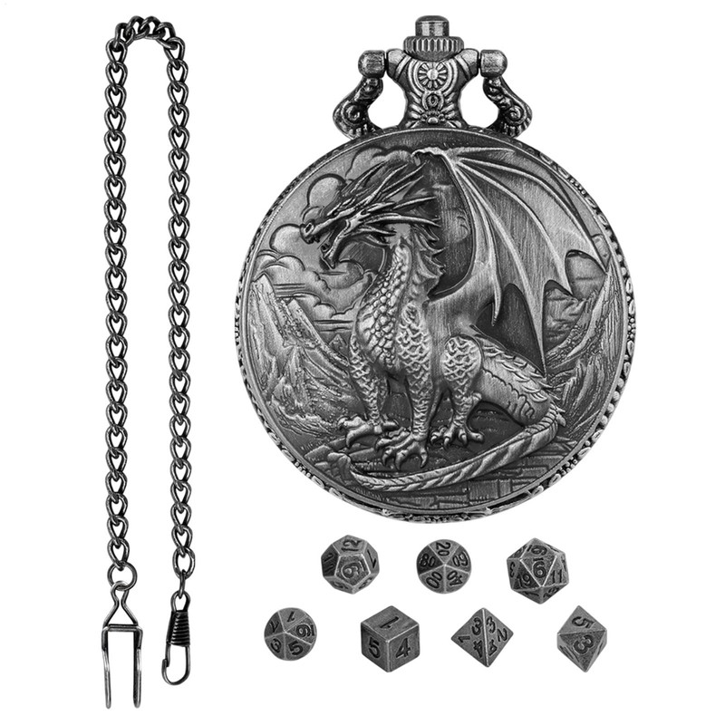 Dragon Pocket Watch Shell Case | Dragon Pattern Case Role