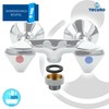 tecuro - Reducer Connection Adaptor Hose Connector for Tap Connection,