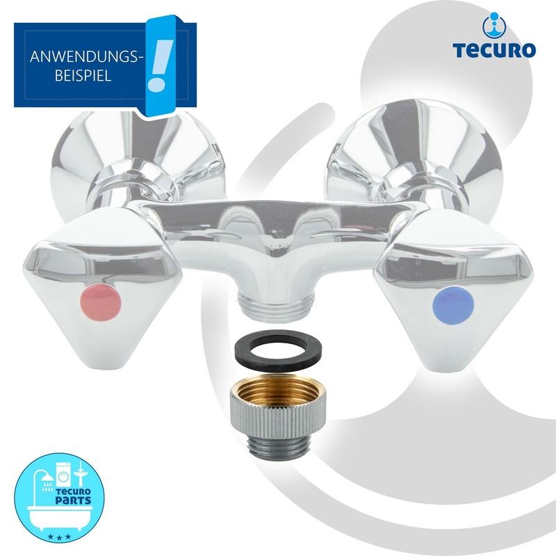tecuro - Reducer Connection Adaptor Hose Connector for Tap Connection,