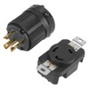 3pin Electrical Plug Connector Receptacle Set NEMA L6-30P L6-30R 30A