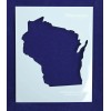 TCR Templates State of Wisconsin Stencil -14 mil Mylar Painting/Craft