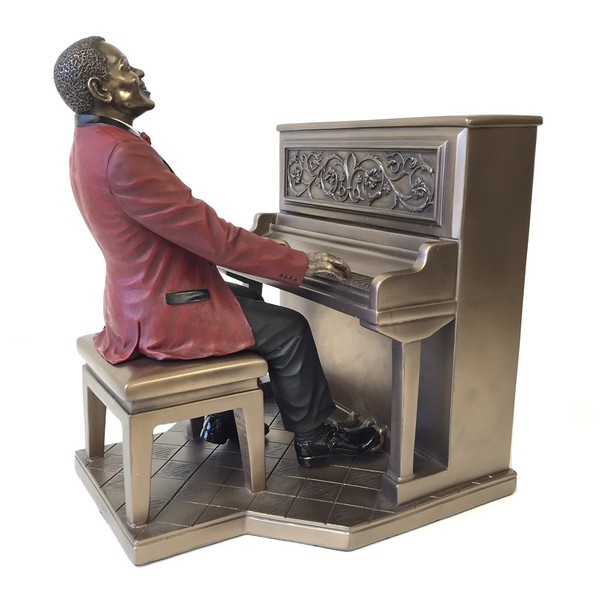 Piano Player Pianist Statue Sculpture - Jazz Band Collection