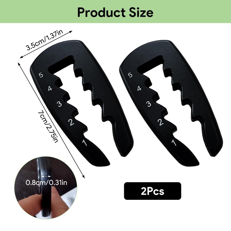 shirylzee 2 Pack Golf Tee Height Tool Precision Adjustable Golf