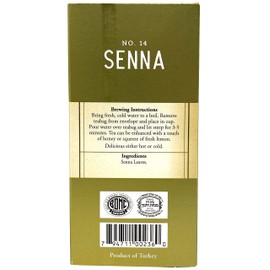 Galil Senna Tea – Caffeine-Free Herbal Tea, Certified Kosher Tea – Non-GMO Senna Teabags 20 Count, 60 Tea Sachets Total (Pack of 3)