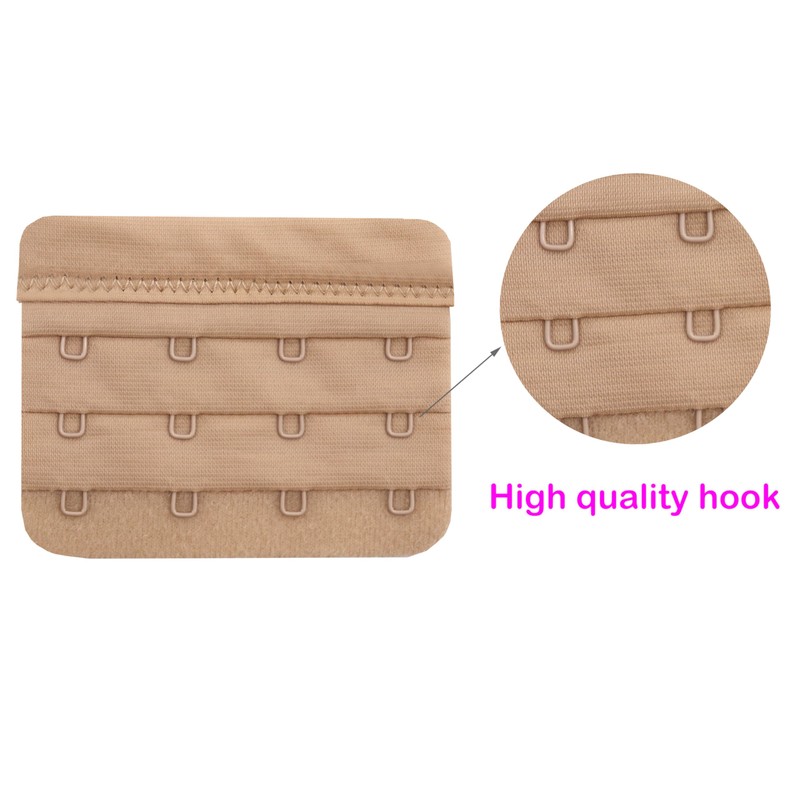 Tamlien Bra Extender 4 Hook Soft and Comfortable Bra Strap