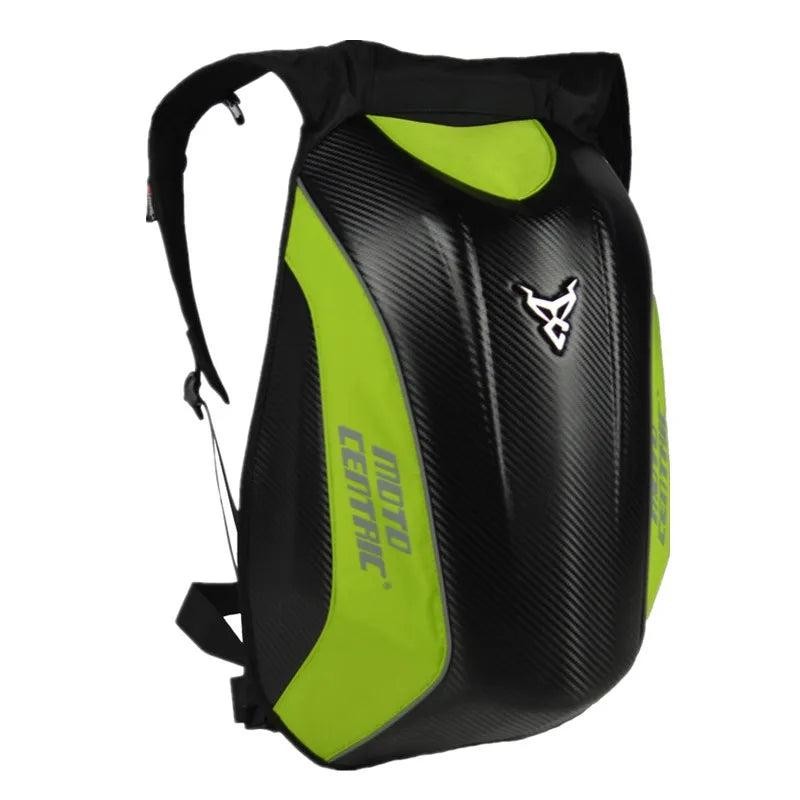 Motocentric hard shell Motorcycle Backpack - Color Name: Red