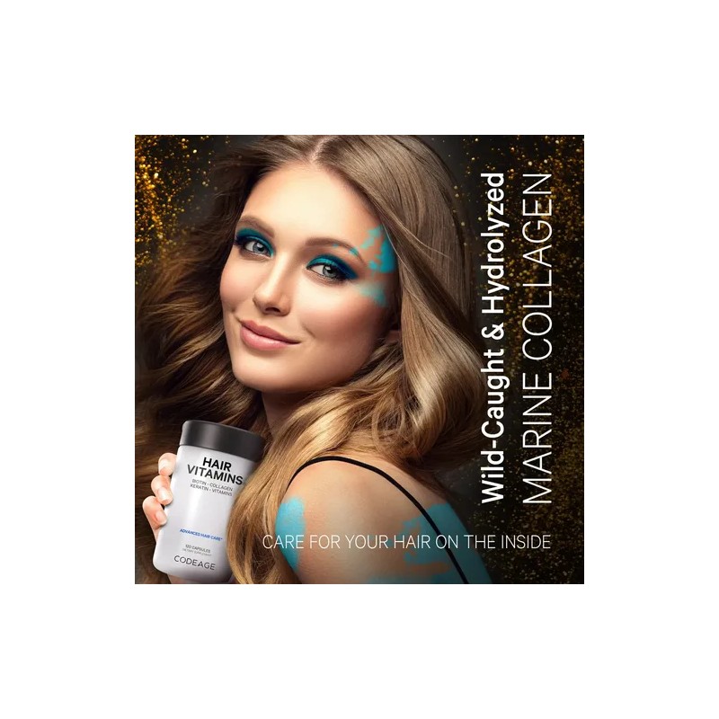 Codeage Vitaminas Para El Cabello 10000 Mcg De Biotina Sfn