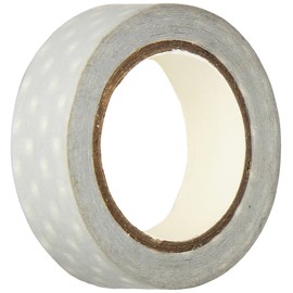 DOODLEBUG Washi Tape 15mm 12 Yards/Roll-Grey Swiss Dot (14735)
