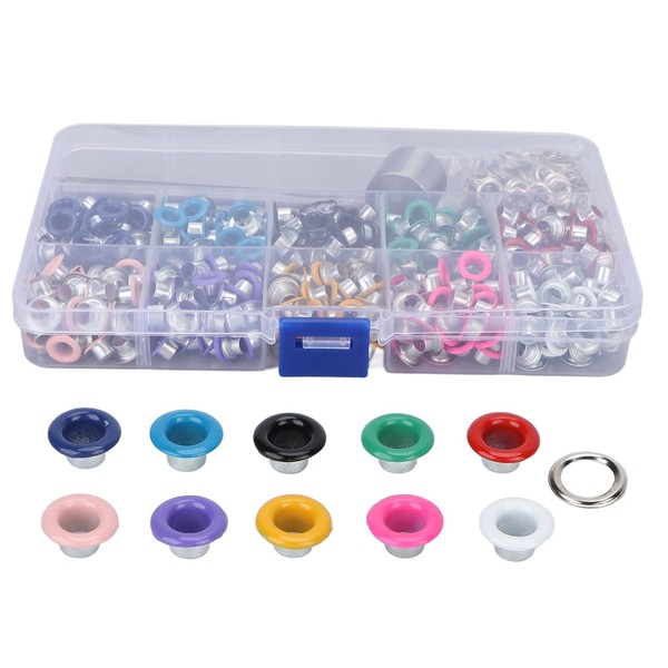 Kit de Ojales de 10 Colores, 400 Juegos de Ojales