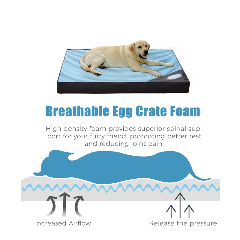 OUPEIWAWA Orthopedic Outdoor Waterproof Dog Beds for Extra Large Dogs,