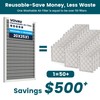 20x25x1 Air Filter-MERV 8, Washable & Reusable Electrostatic Air Filter,