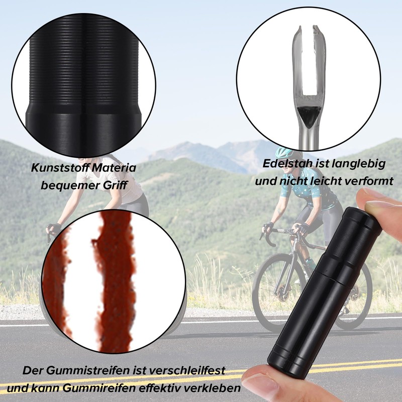 Yuanchu Tubeless Tire Repair Bacon Plugs Strips Refills Kit, 20