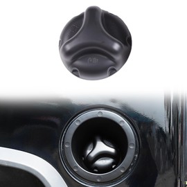 Gas Fuel Tank Cap Cover Compatible with Hummer H2 2003-2009 Accessories, Fuel Door Gas Cap Trim, 1Pcs (Black)