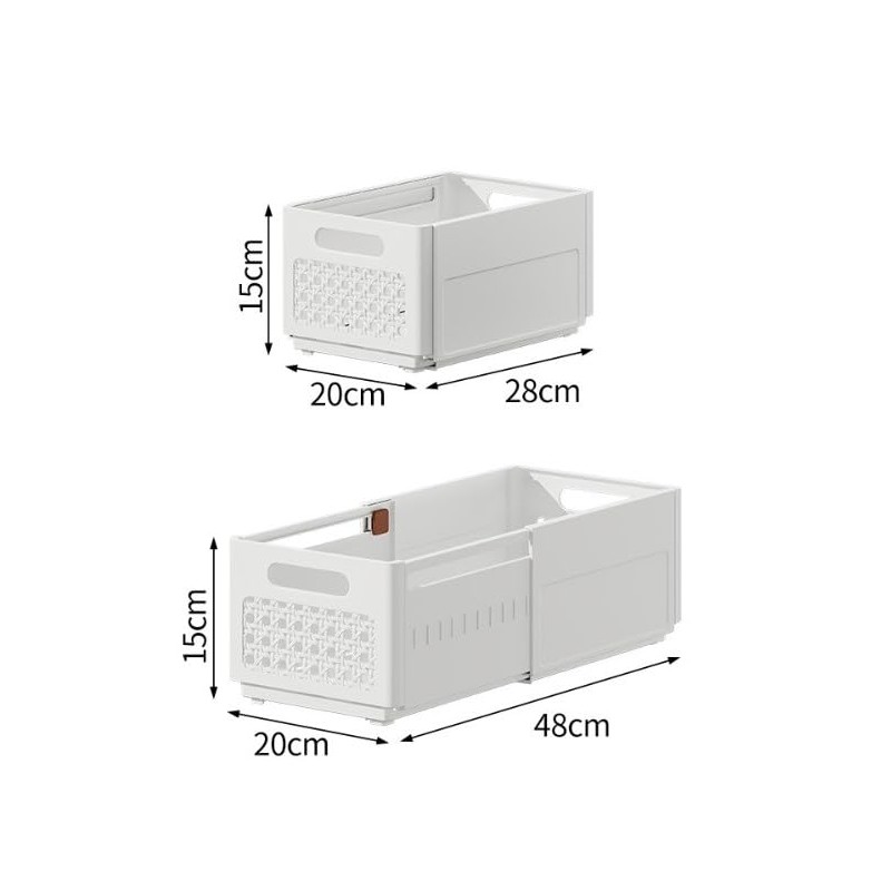 Ruspela Storage Boxes Set of 3 Foldable Wardrobe Storage Organisers