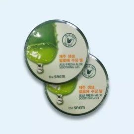 The Saem 더샘 제주 생생 알로에 수딩젤 300ml 2개 The Som Jeju Fresh Aloe Soothing Gel 300ml 2pcs [[00001]]
