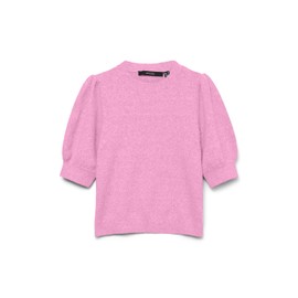 VERO MODA Women's Vmdoffy 2/4 O-Neck Pullover Ga Noos, Bonbon, S