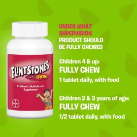 Flintstones Multivitamínico Niños + Extra Hierro 90 Capsulas