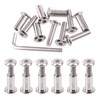 Swpeet Nickel Plated Sliver Binding Screws Hex Drive Socket Cap