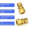 ERGAOBOY 2 Pcs 8MM OD X 10MM OD Brass Reduction