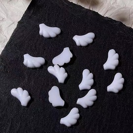 Classic Nail Angel Wing Nail Parts, Right (1061), 100 Pieces, White / 클래식네일 천사날개 네일파츠, 오른쪽(1061), 100개, 화이트