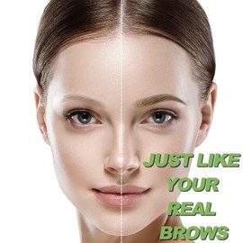 Microblading Eyebrow Pen, Waterproof Eyebrow Pencils for Women Blonde Hair Like Natural Brow Contouring Pen, Precise Thin Four Forks Tip Liquid Pencil, Light Brown