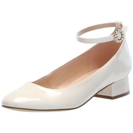 Bandolino Women's Lexy Pump, Ivory Patent 150, 9