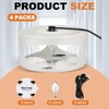 Qualirey 4 Pieces Flea Traps with 8 Sticky Disc 12