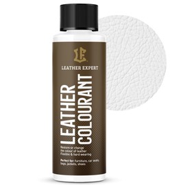 Very Opaque Water-Based Leather Dye, White, 50 ml, Leather Paint for Natural and Eco Leather, Leather Dye Without Alcohol for All Leather Accessories, Does Not Tear or Peel Off