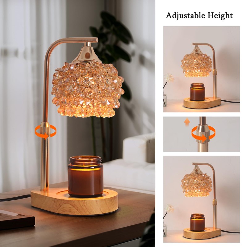 Candle Warmer Lamp with Timer – Adjustable Height & Dimmer,