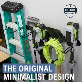 StoreYourBoard Garage Tool Organizer Wall Mount – Heavy Duty Garage Wall Organizer for Garage Organization and Storage, Broom Holder Wall Mount for Gardening Tools & Yard Tools – 48" Holds 450 lbs