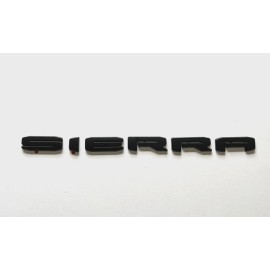 GMC 2019+ UP Matte BLACK GMC SIERRA LETTER Overlay EMBLEM 1500 2500HD 3500HD