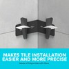 Peygran Leveling System Reusable 90 Tile Leveling Brackets: 25 Pcs