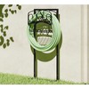CALIDOLA Freestanding Garden Hose Organizer with Black Powder-Coated Finish -