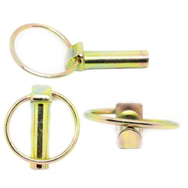 7mm x 42mm Linch Pin Trailer Lorry Tractor Ring Clip (Pack of 4)