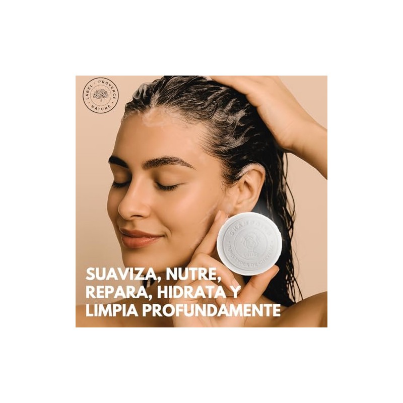 Shampoo Sólido con Leche de Burra Orgánica 110 gr Para