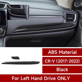 BRMYL Car Dashboard Decor Strips Decals for Honda CR-V 2017 2018 2019 2020 2021 2022 Accessories CRV ABS Carbon Fiber Interior Stickers