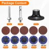 HARFINGTON 54pcs Quick Change Discs Set 2" Roll Lock Sanding