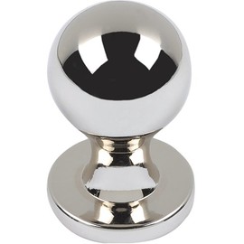 Atlas Homewares A800-PN 3/4-Inch Euro-Tech Collection Nipple Knob, Polished Nickel