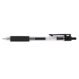 D.RECT 0907 Pack of 12 | Gel Pens Retractable Gel Pens Fine Tip | Rubberised Grip Black