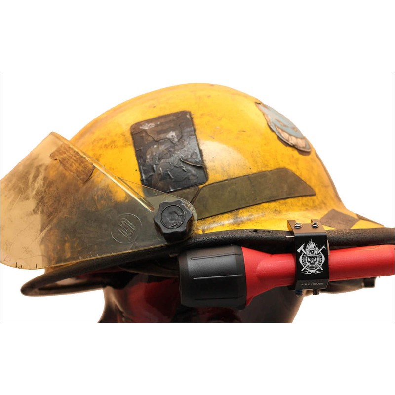 BlackJack Firefighter Helmet Aluminum Flashlight Holder (Full House)