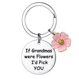Mebvdebe Grandmas Keychain Grandma Gifts From Granddaughter Grandson Grandmother Keychain Jewelry Mothers Day Christmas Keychain Gifts Happy Birthday Gifts for Nana