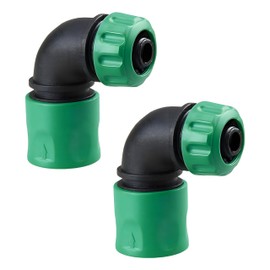 Set of 2 garden hose, quick coupling, angle adapter, garden hose connector, 1/2 inch, garden hose, quick coupling for various applications, improve your irrigation system